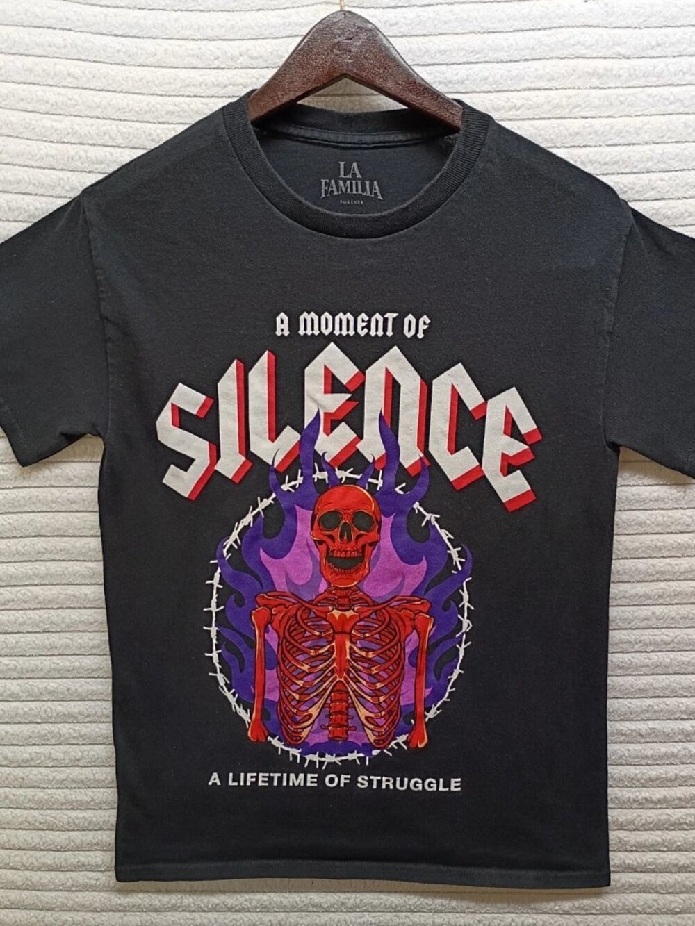 Y2K La Familia A Moment Of Silence A Lifetime Of Struggle Size S Streetwear Rare